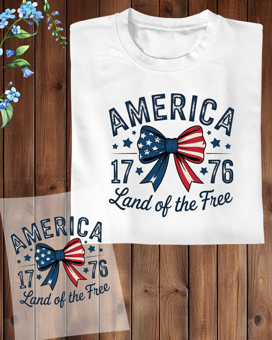 America Land of Free DTF Transfer