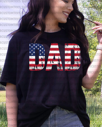 American Dad 4th of July Gift DTF Transfer