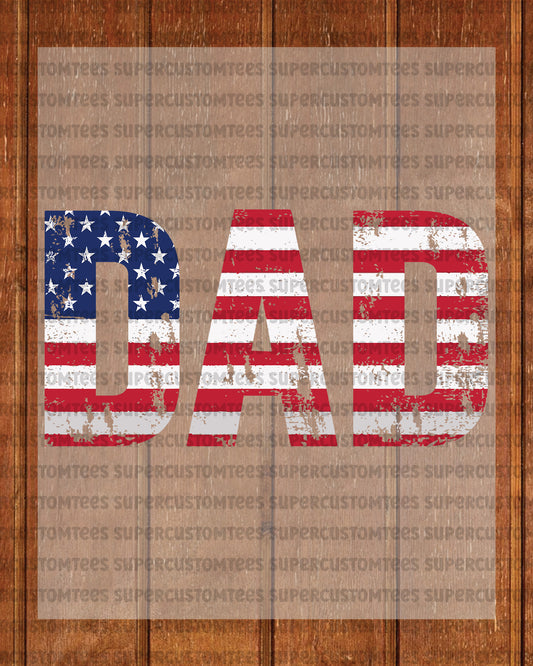 American Dad 4th of July Gift DTF Transfer