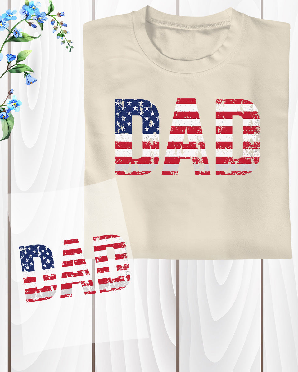 American Dad 4th of July Gift DTF Transfer