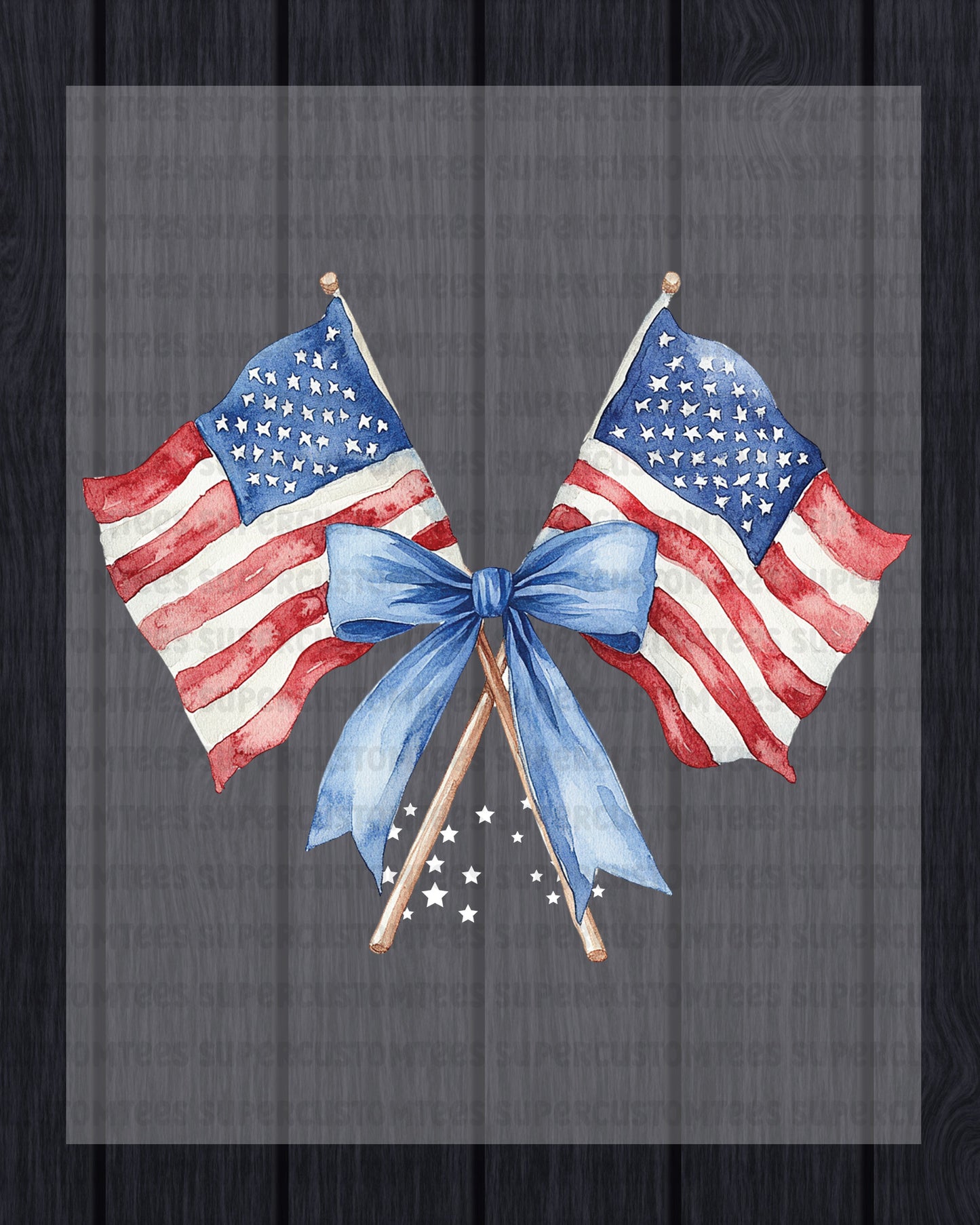 American Flag DTF Heat Transfer