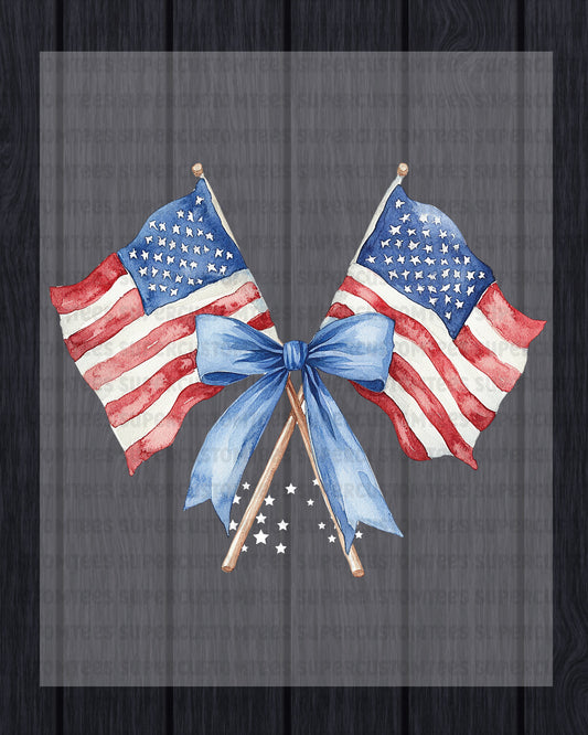 American Flag DTF Heat Transfer