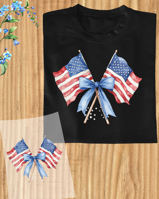 American Flag DTF Heat Transfer