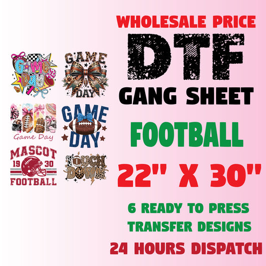American Football DTF Gang Sheets