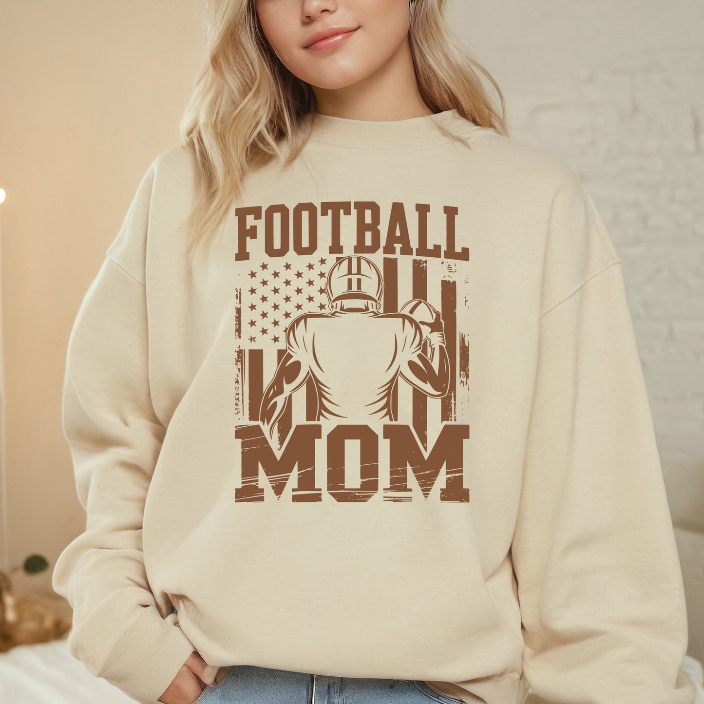 American Football Mom DTF Transfer Ready to Press