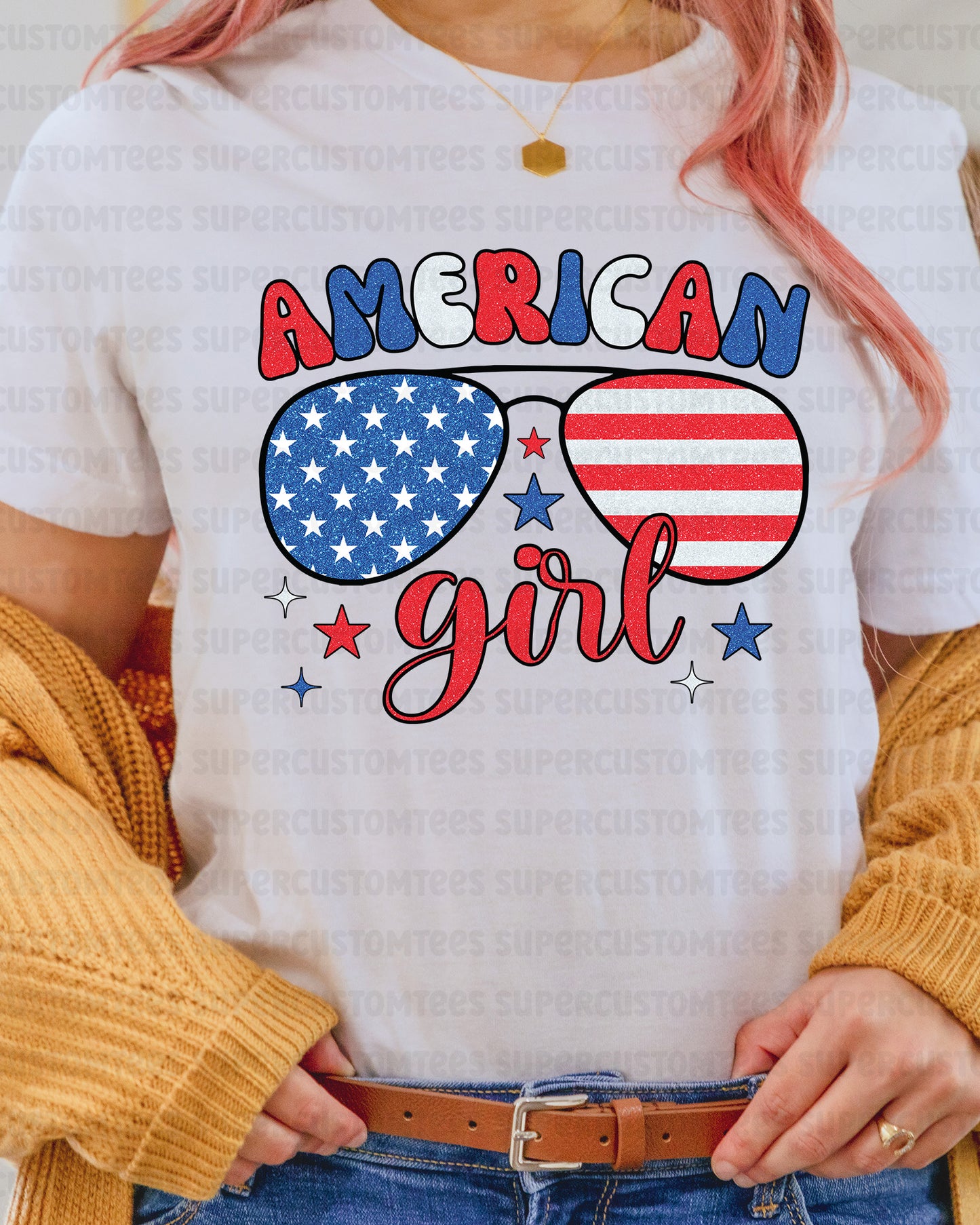 American Girl DTF Transfer Ready to Press