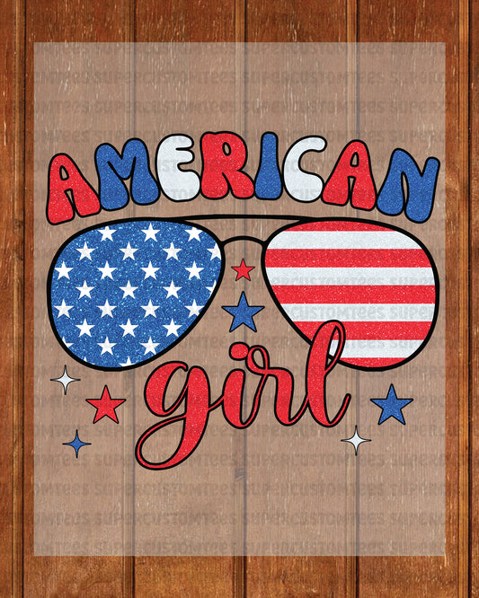 American Girl DTF Transfer Ready to Press