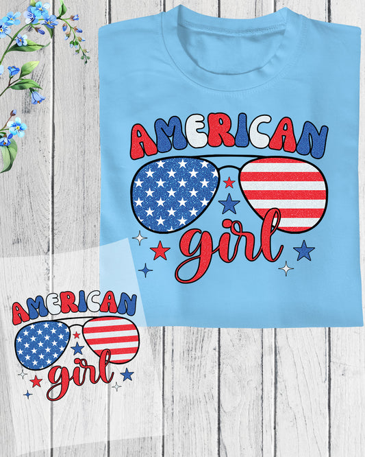 American Girl DTF Transfer Ready to Press