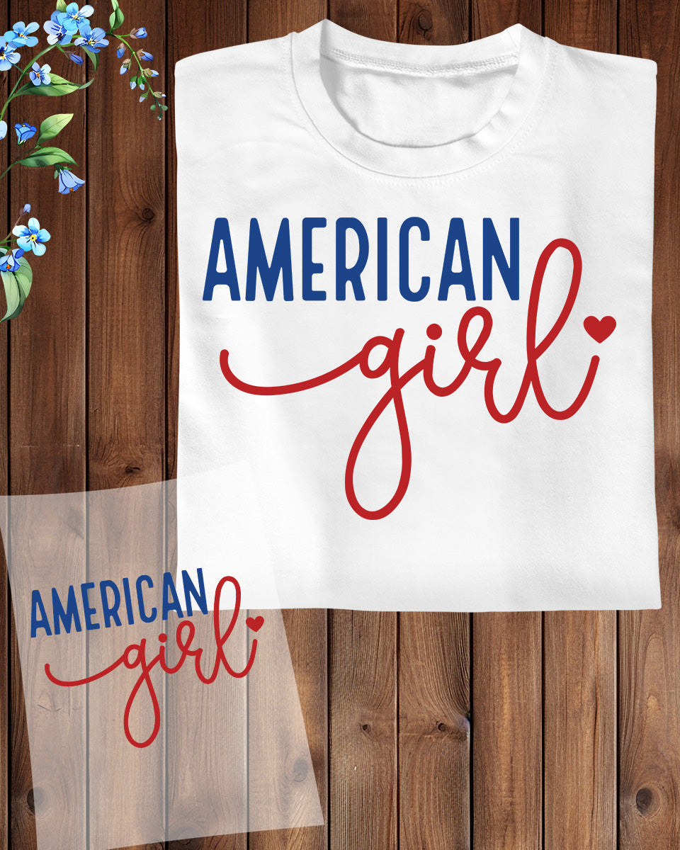American Girl Heat Transfer for Shirts