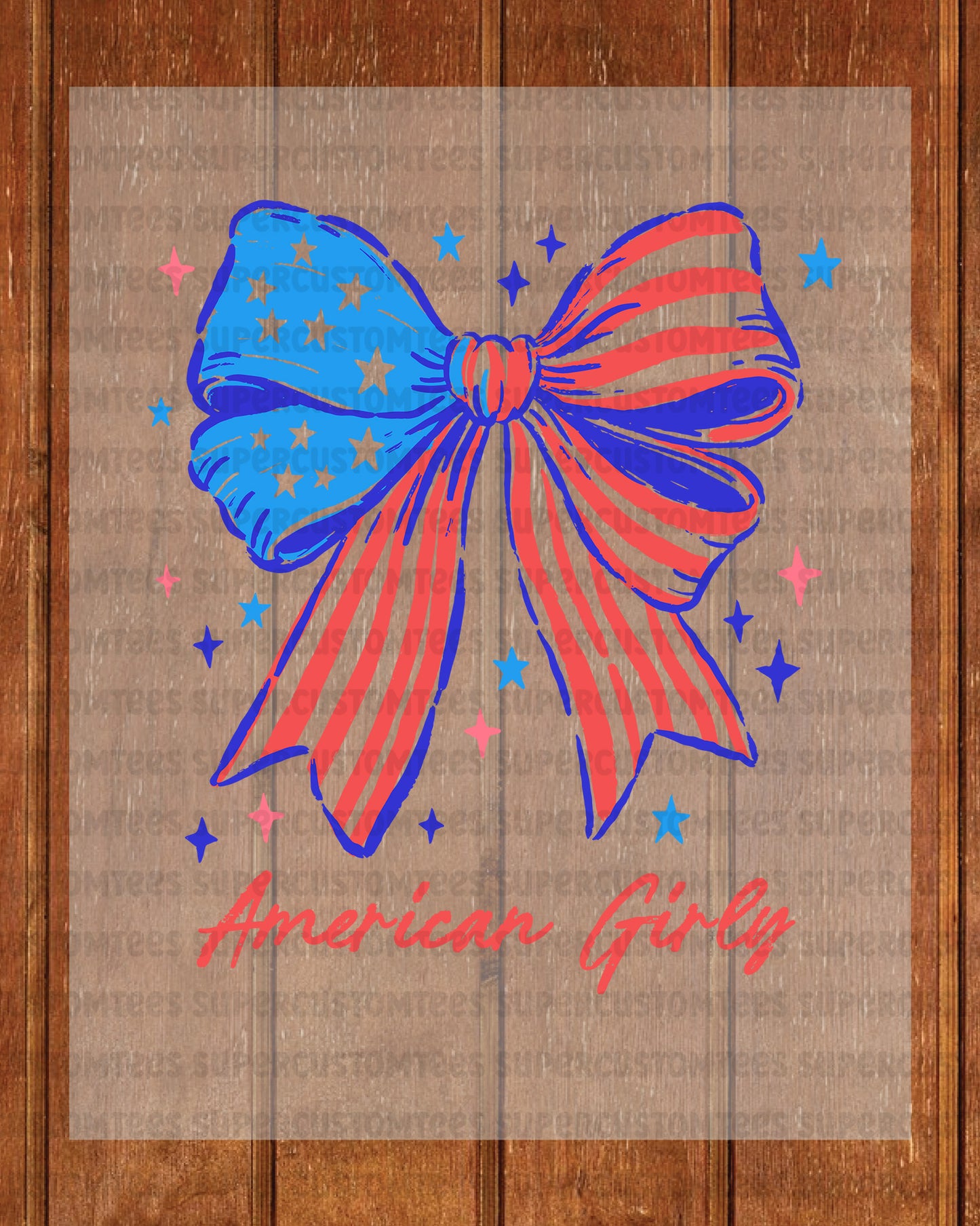 American Girly Heat Transfer for Shirts