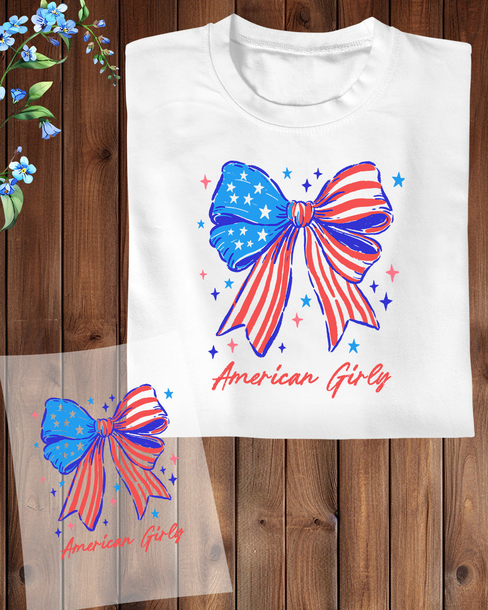 American Girly Heat Transfer for Shirts