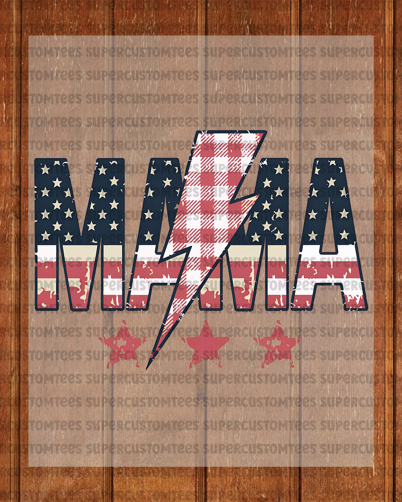 American Mama 4th of july Heat Transfer for Shirts