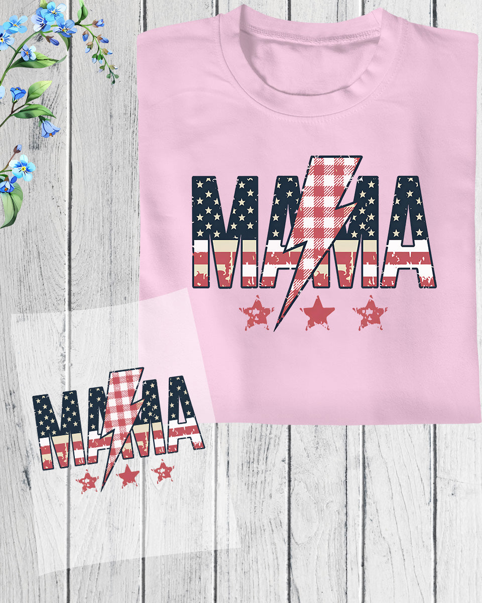 American Mama 4th of july Heat Transfer for Shirts