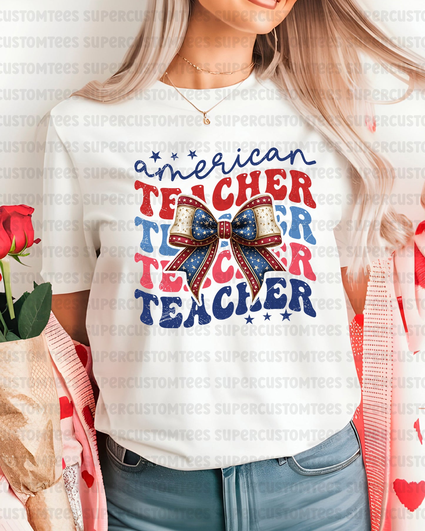American Teacher DTF Transfer