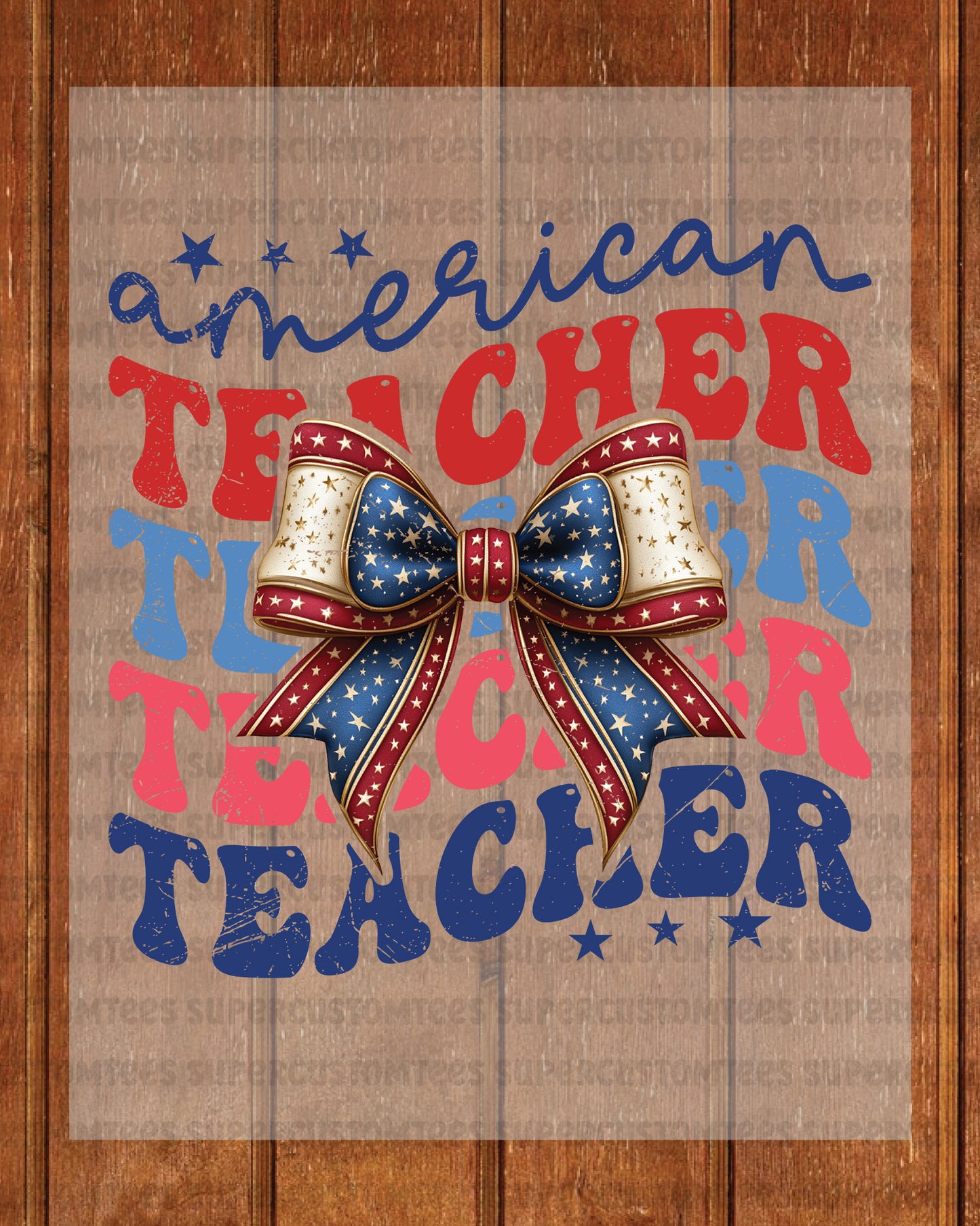 American Teacher DTF Transfer