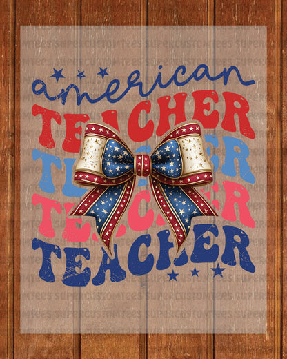 American Teacher DTF Transfer