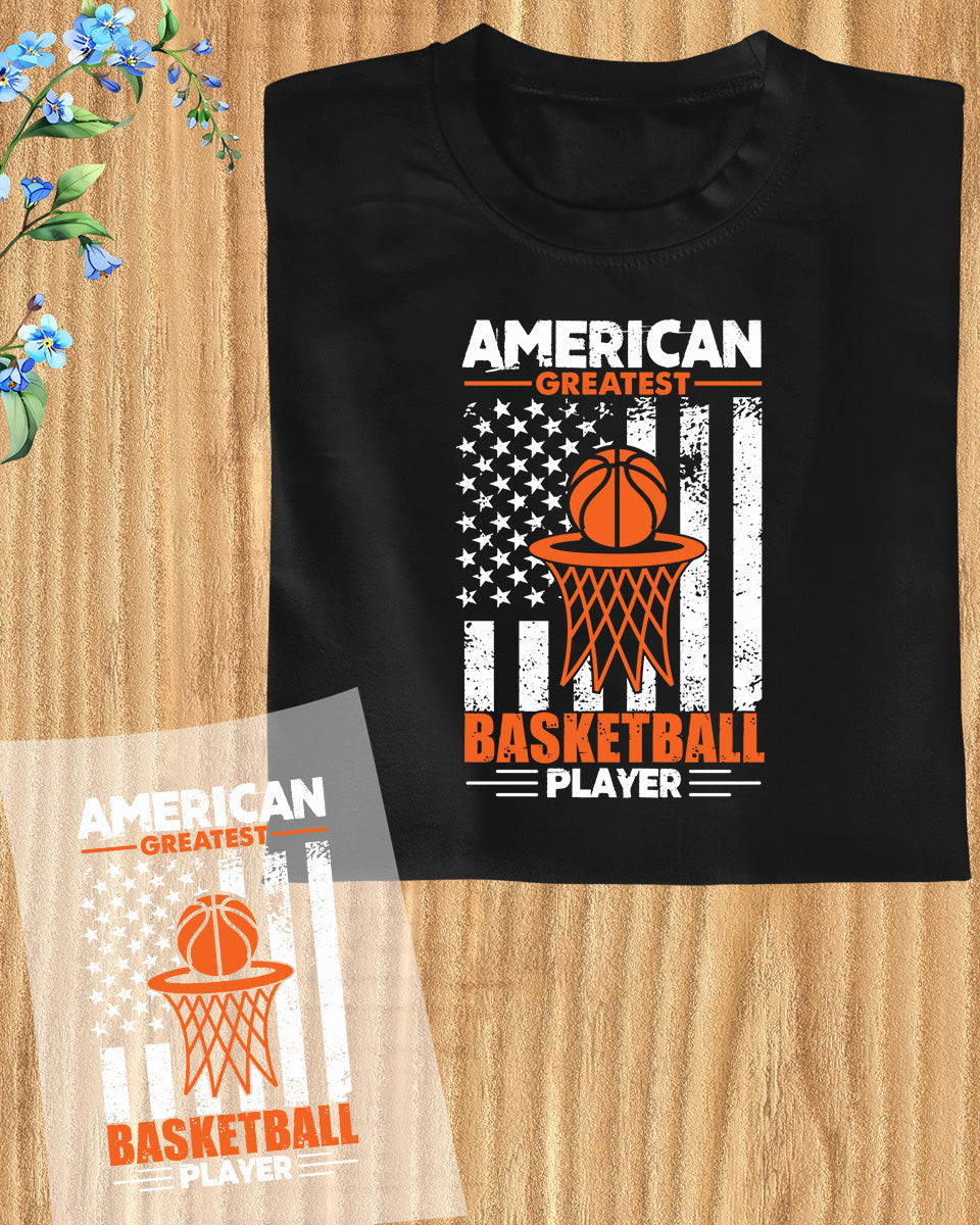 American Greatest Basketball Player DTF Transfer Film