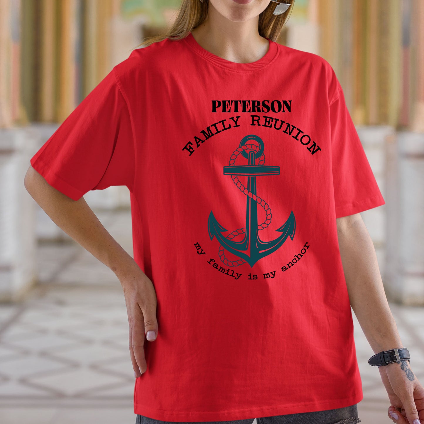 Custom Family Reunion My Family is My Anchor Shirt