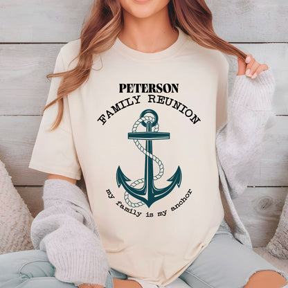 Custom Family Reunion My Family is My Anchor Shirt