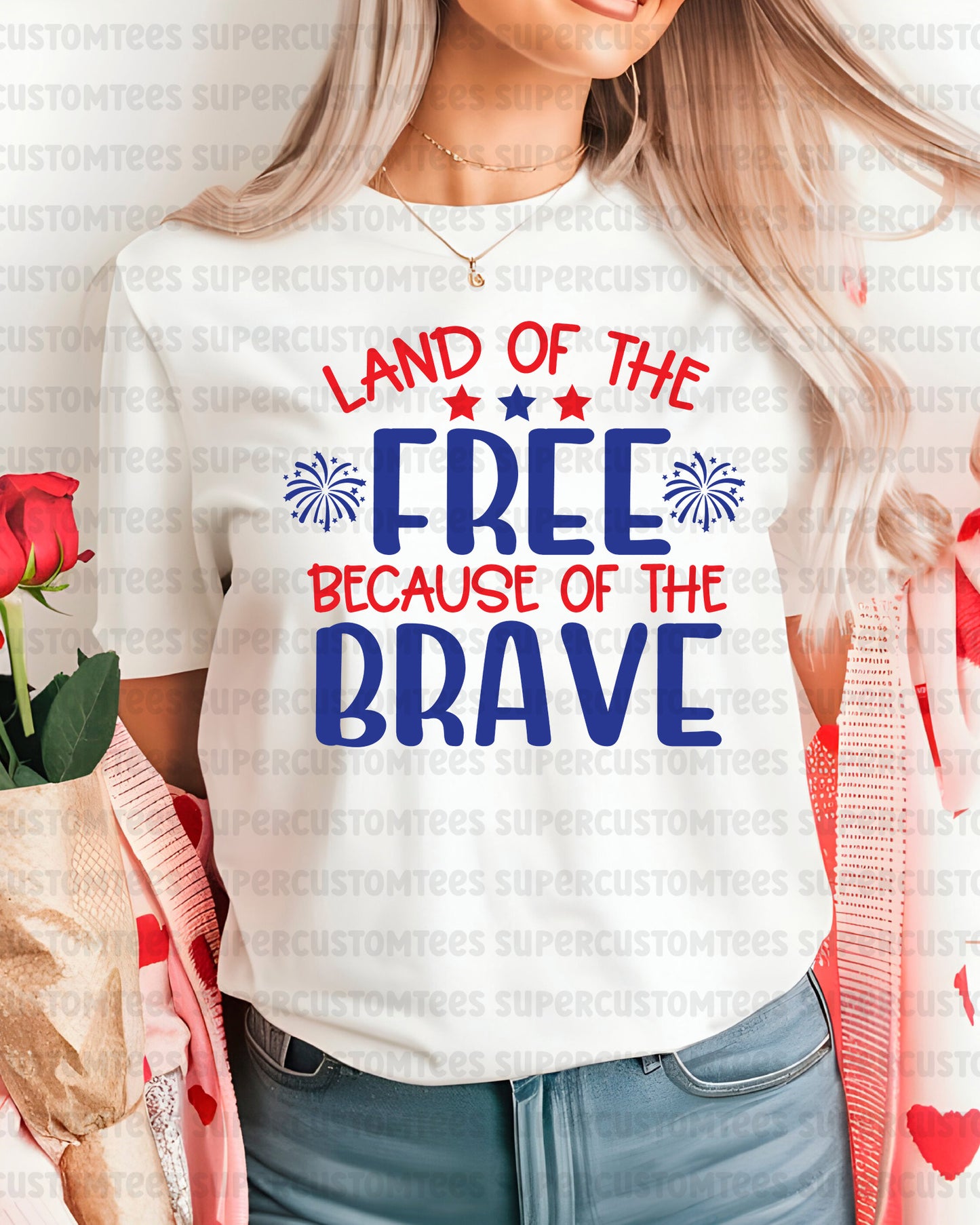 Land of the free because of the brave Heat Transfer for Shirts