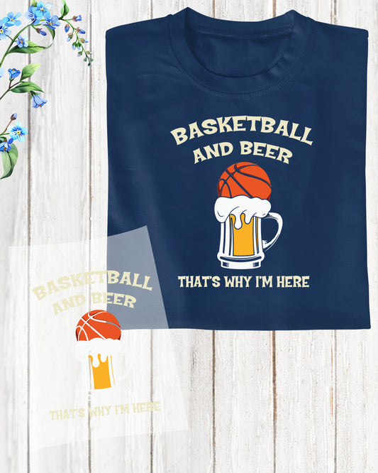Basketball and Beer DTF Transfer Film