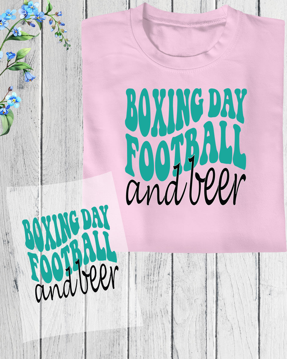 Boxing Day Football and Beer DTF Transfer Film
