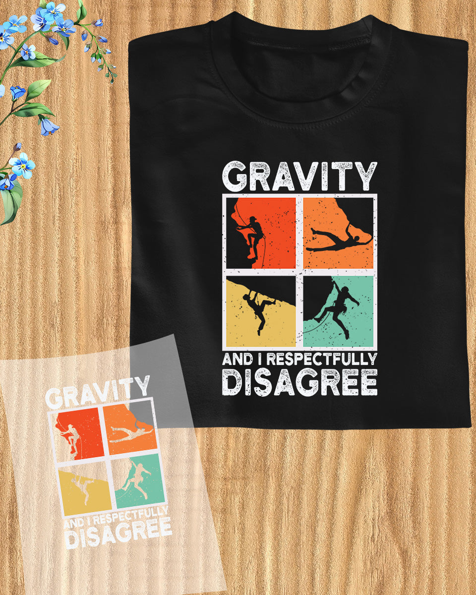 Rock Climbing Gravity DTF Transfer Sheets