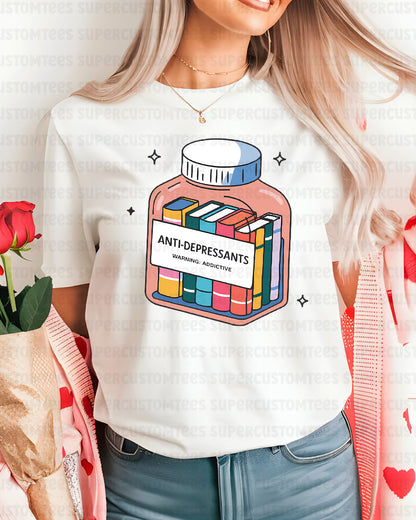 Anti-Depressants Book Therapy Jar Heat Transfer