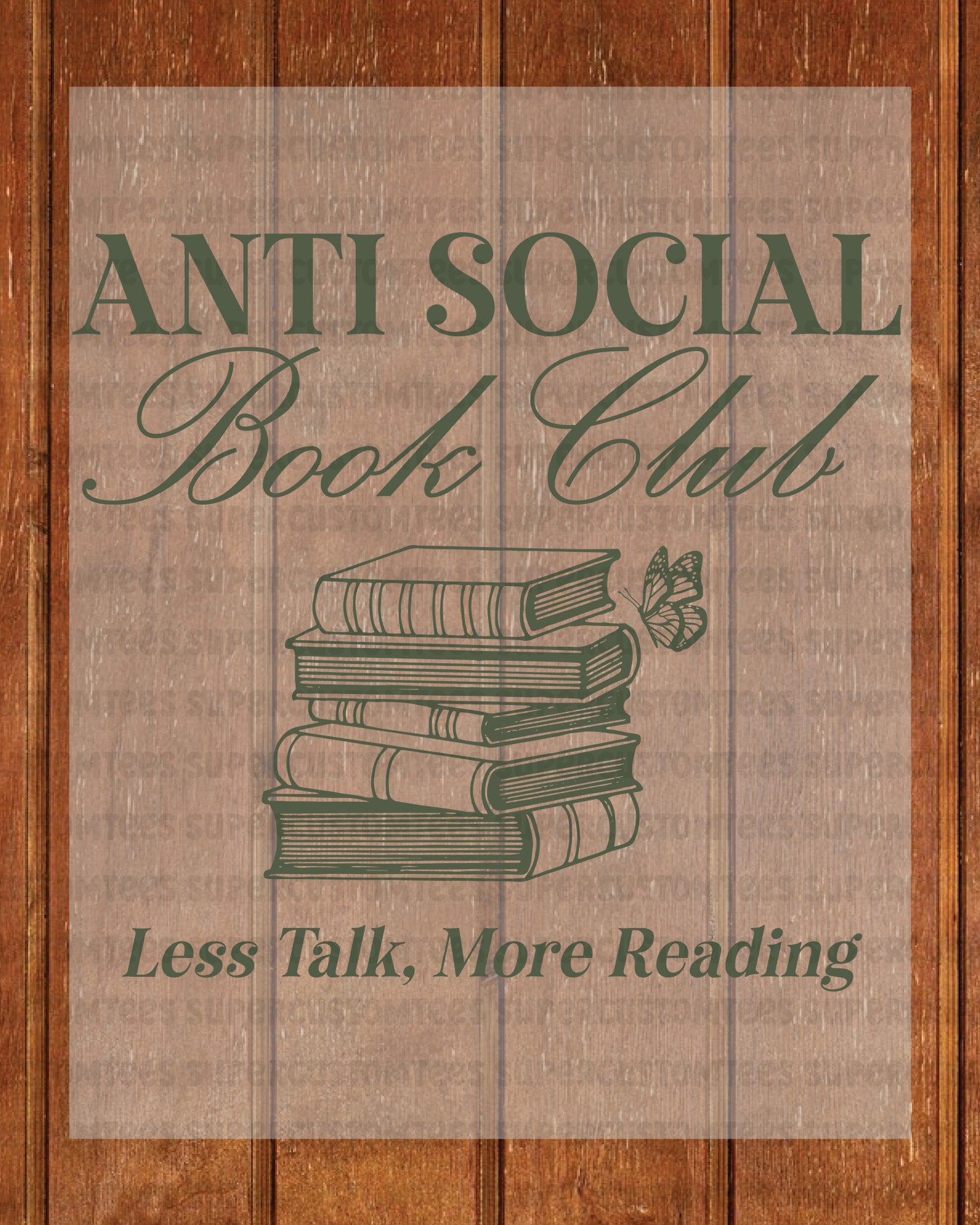 Anti Social Book Club Heat Transfer