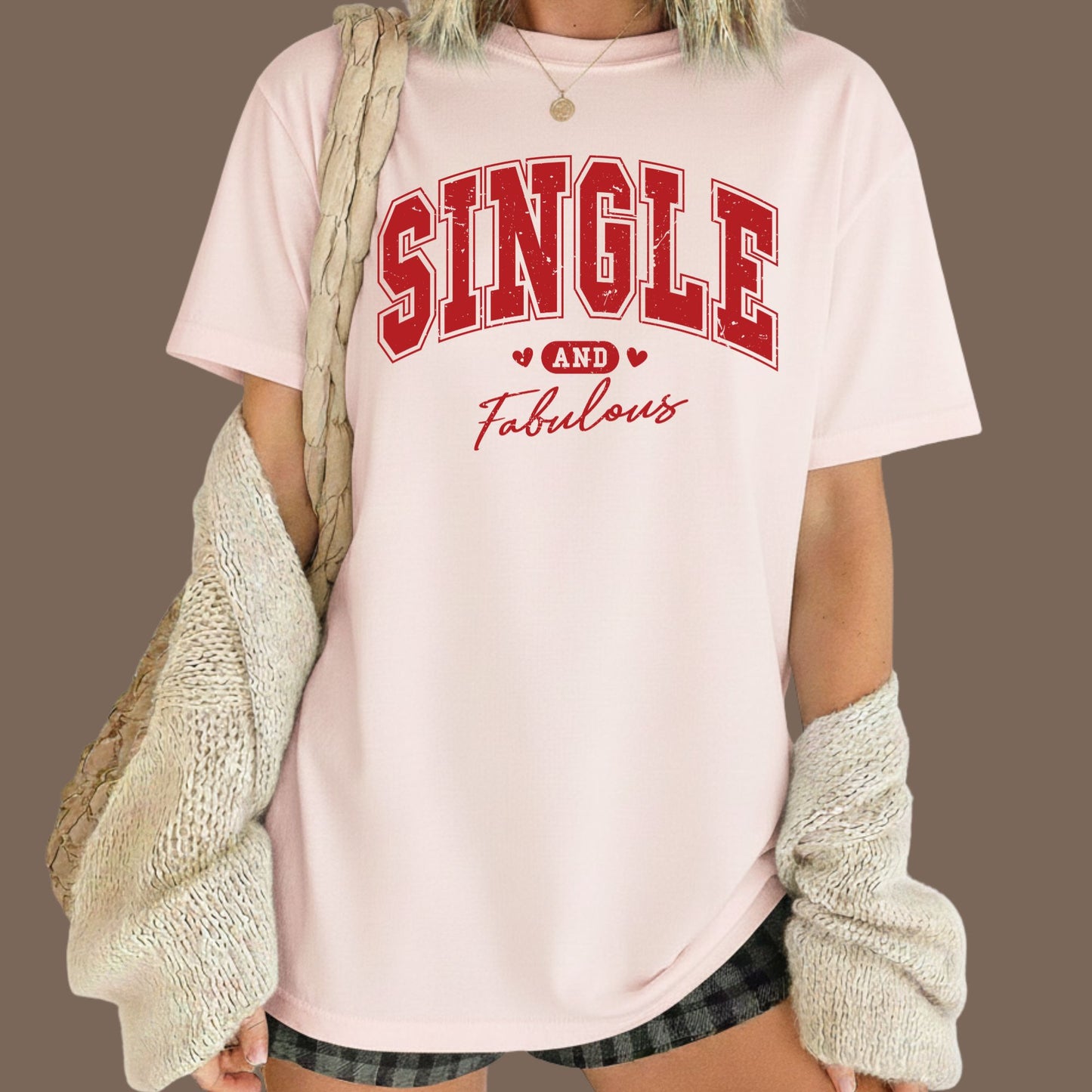 Anti Valentine's Day Shirts Single and Fabulous Tee, Comfort Colors T-Shirt, Valentine Sweatshirt Bella Canvas Apparel for Single Girl Boys