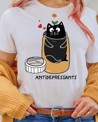 Antidepressant Cat DTF Transfer