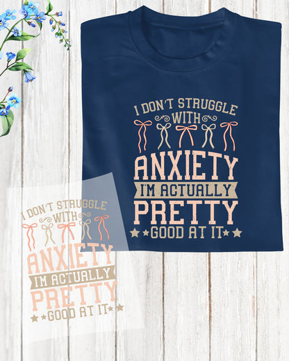 Anxiety DTF Transfer Ready to Press