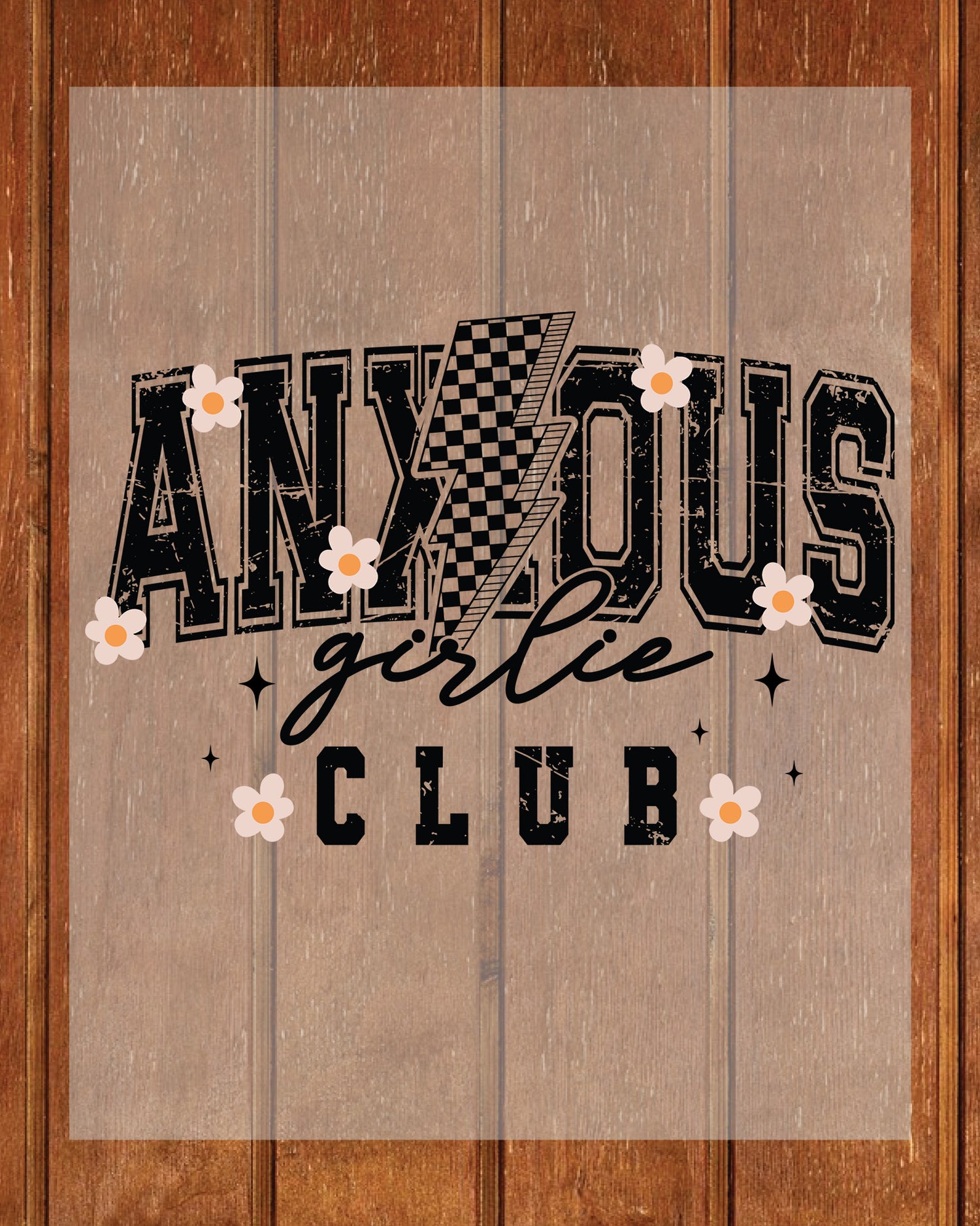 Anxious Girl DTF Transfer