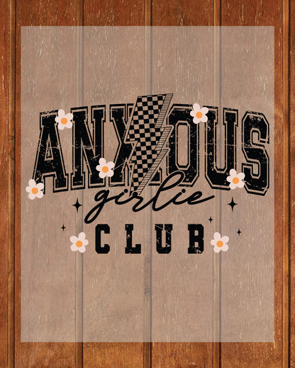 Anxious Girl DTF Transfer