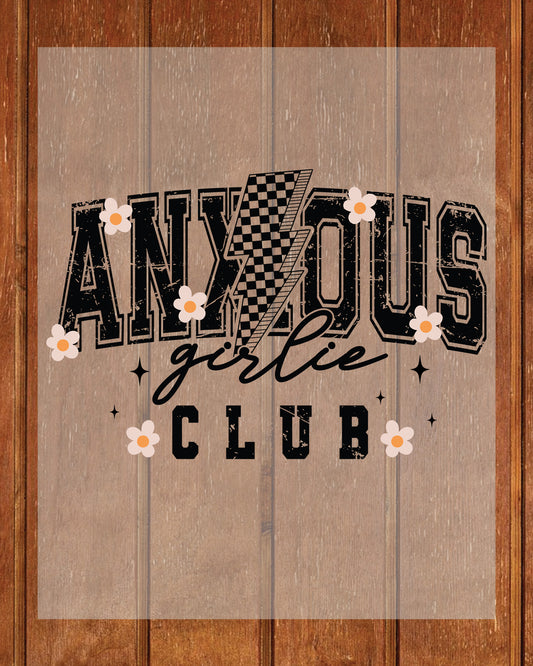Anxious Girl DTF Transfer