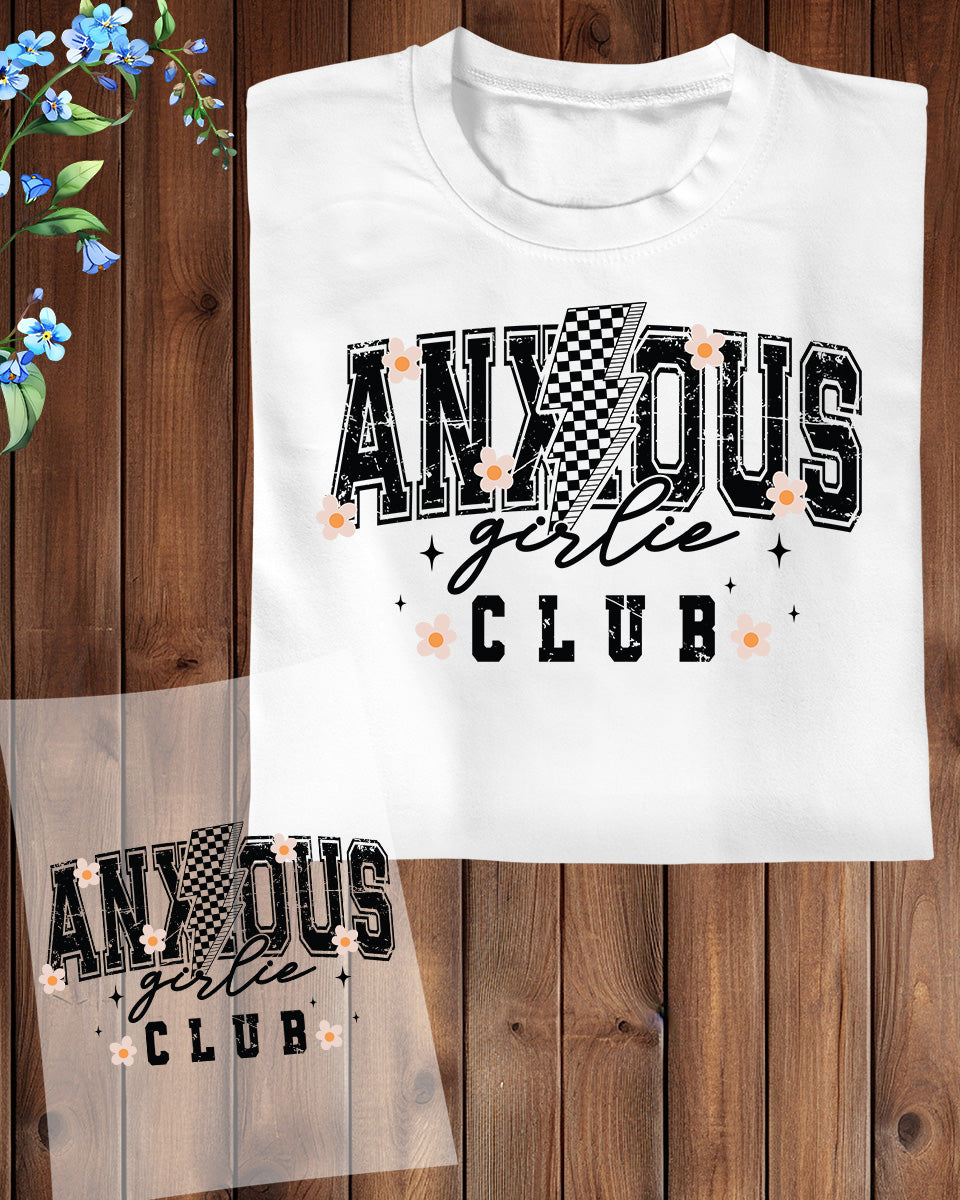 Anxious Girl DTF Transfer