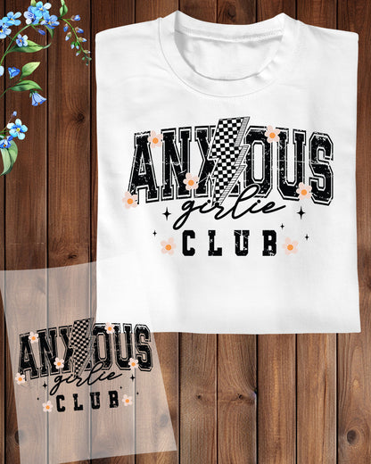 Anxious Girl DTF Transfer