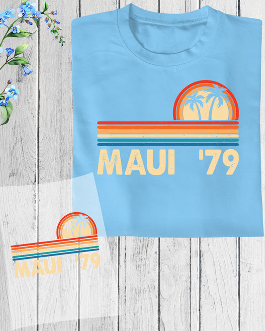 Maui 79 Surfing DTF Transfer Film