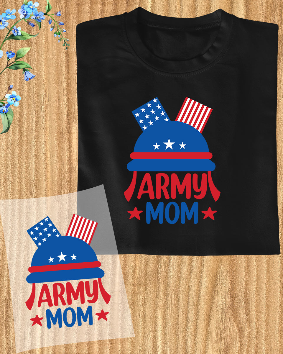 Army Mom DTF Transfer Film