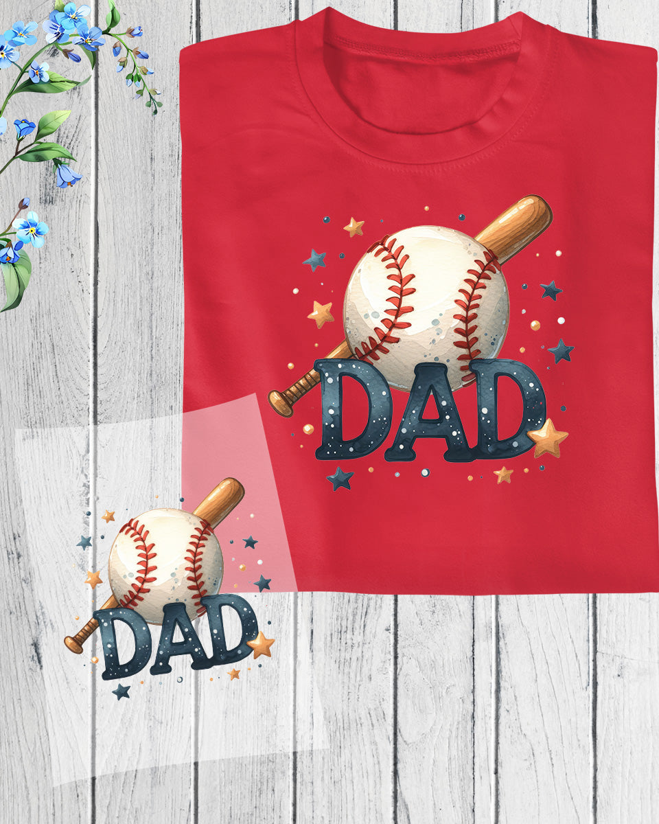 Baseball Dad DTF Transfer Film