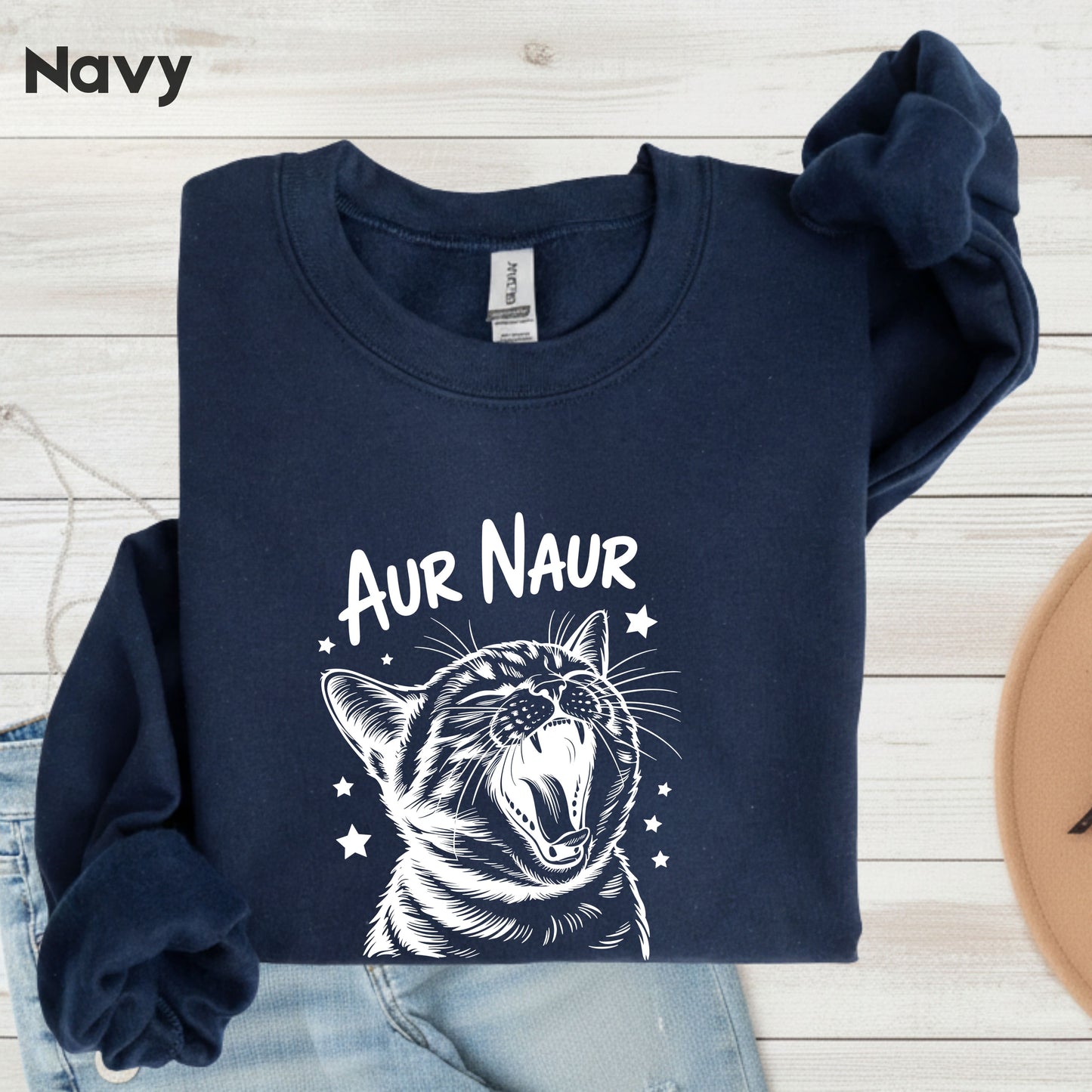 Aur Naur Cat Comfort Colors T Shirts