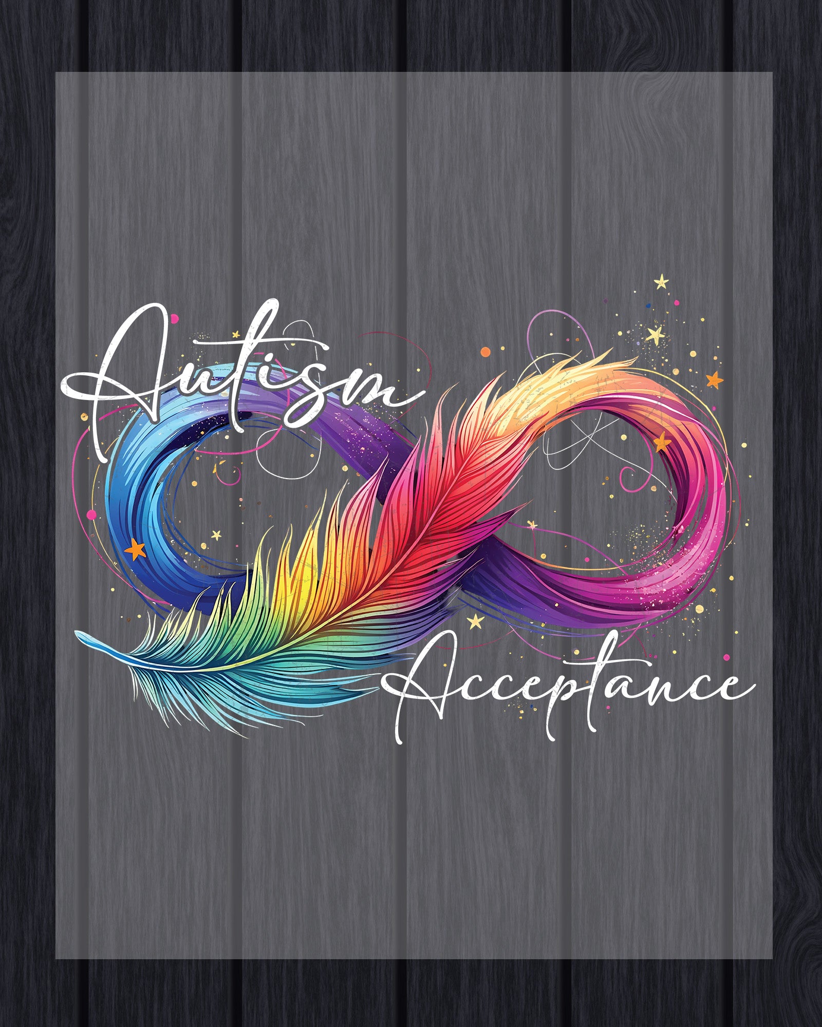 Autism Acceptance Iron on Transfers for Shirts