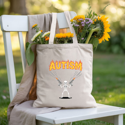 Autism Attitude Flaming Comfort Colors T Shirts