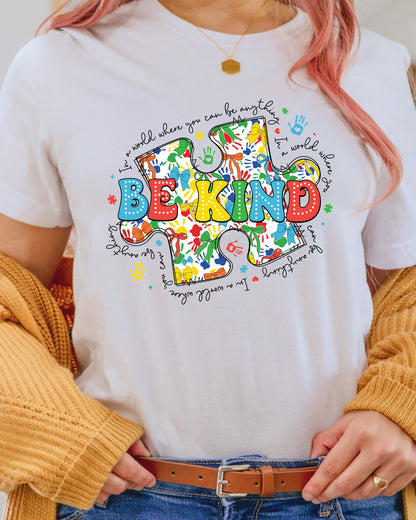 Autism Awareness DTF Transfer Ready to Press