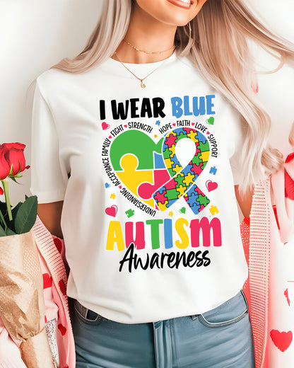 Autism Awareness Wear Blue DTF Transfer