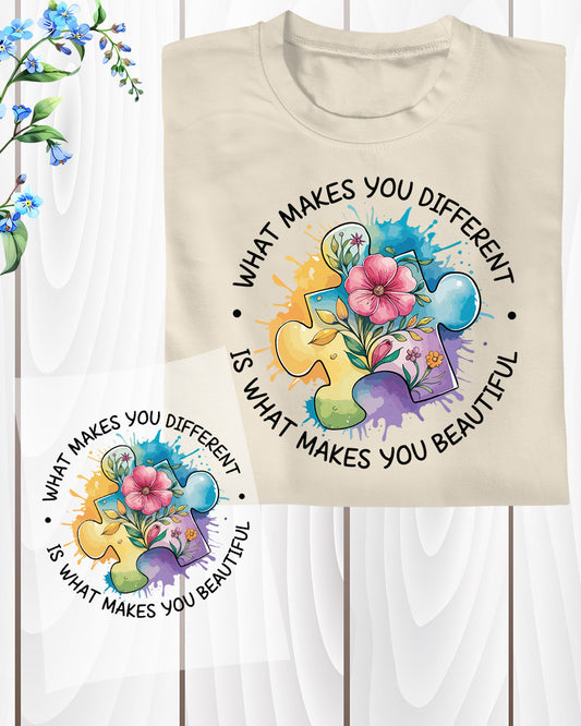 Autism Bow DTF Transfer