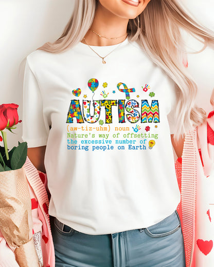 Autism Definition Colourful DTF Transfer