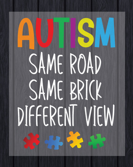 Autism DTF Transfer Ready to Press