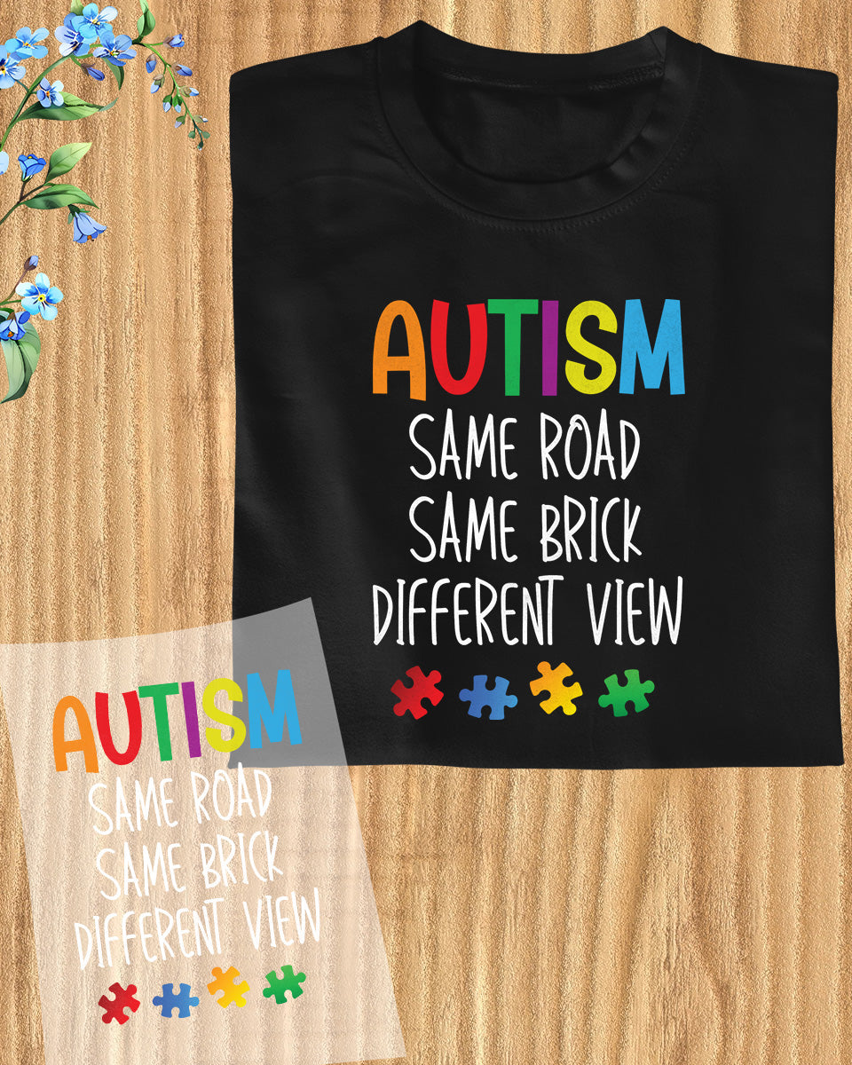 Autism DTF Transfer Ready to Press