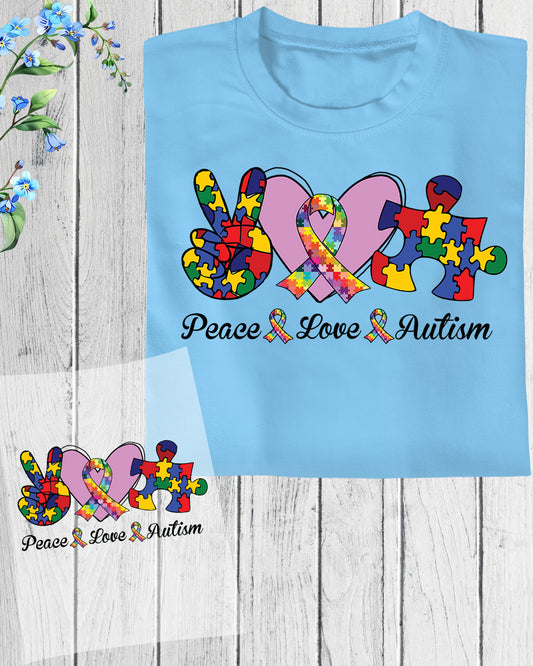 Autism DTF Transfer Ready to Press